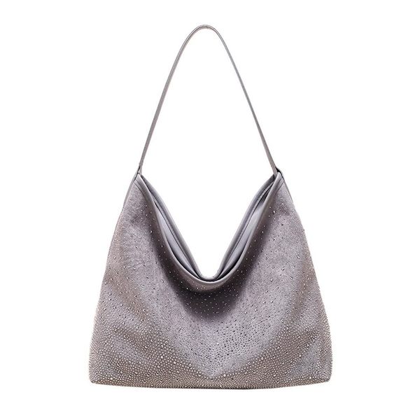 Hobo Shoulder Bags Rhinestone Large Purse And Handbags Sparkly Tote Bag :P - Picture 1 of 5